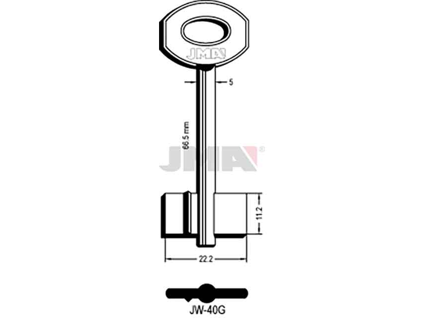 LLAVES GORJA JW-40G   D/PALETON