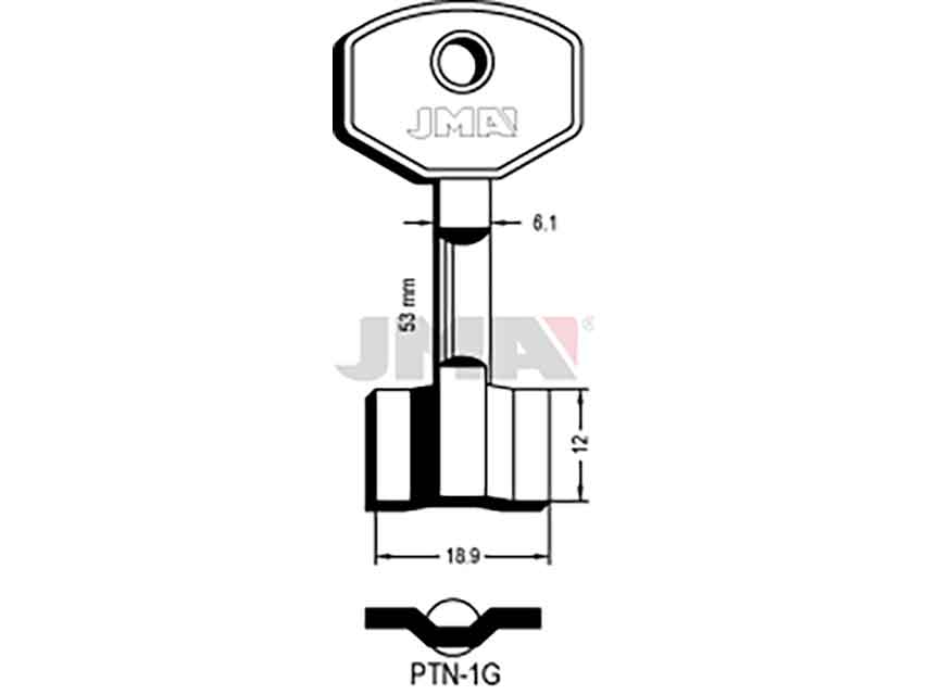 LLAVES GORJA PTN-1G   D/PALETON