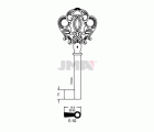 LLAVES ARMARIO E-1G(L)     LATON