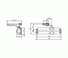 CIERRA PUERTAS TS-68 FUERZA 2-3-4 BRAZO NORMAL BLANCO