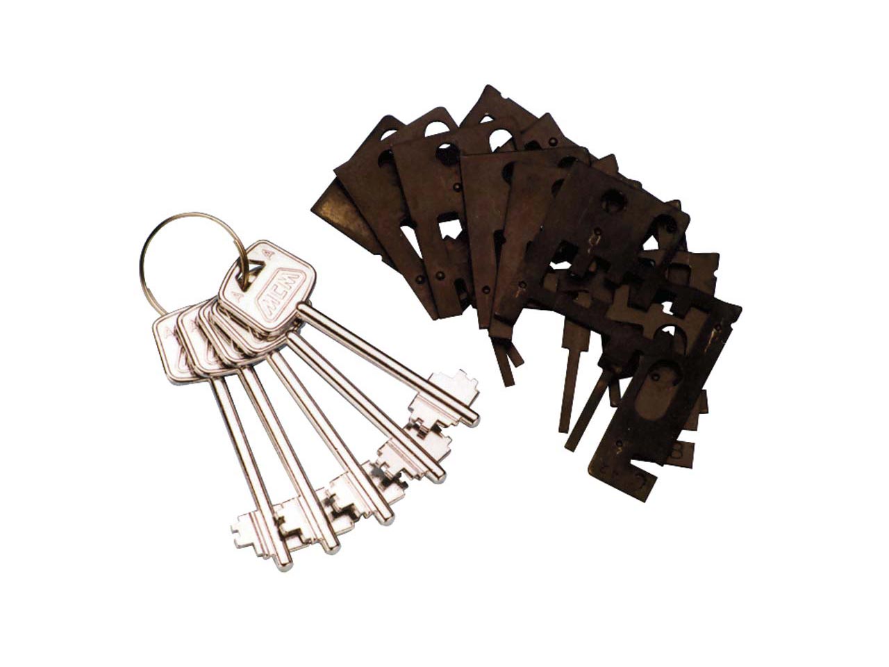 JUEGO 6 BORJAS PARA CERADURA MCM 5 LLAVES