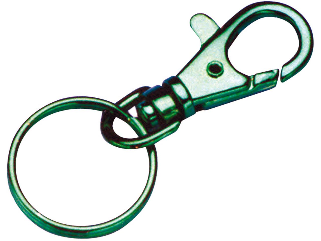 MOSQUETÓN PEQUEÑO LLAVERO METÁLICO PALANCA CON ANILLA