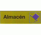 PLACA SEÑALIZACION LATONADA 180x60mm ALMACEN