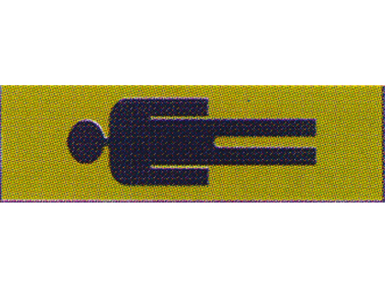PLACA SEÑALIZACION LATONADA 180x60mm