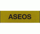 PLACA SEÑALIZACION LATONADA 180x60mm ASEOS