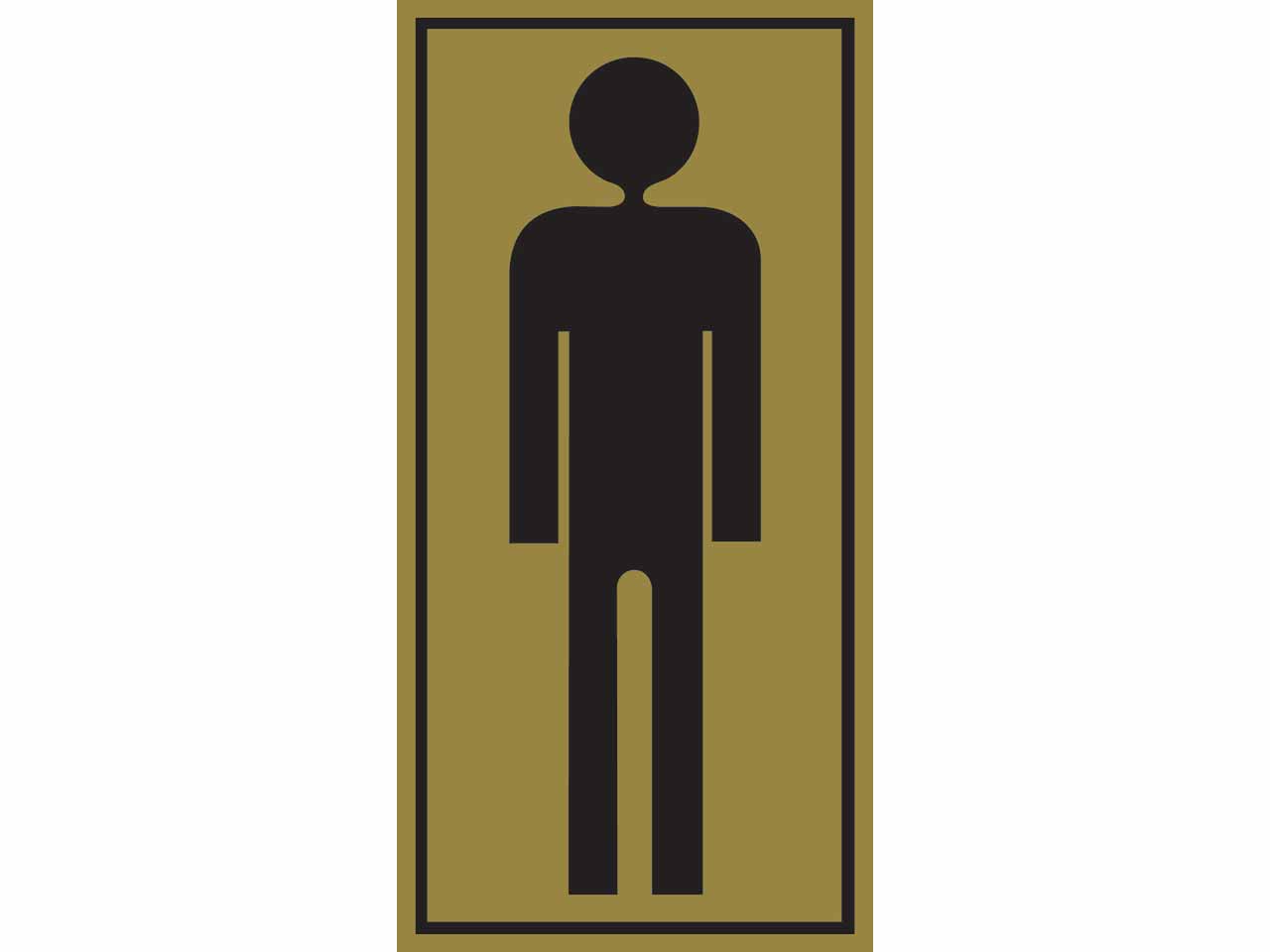 PLACA LATONADA PICTOGRAMA 160x80mm