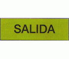 PLACA SEÑALIZACION LATONADA 180x60mm SALIDA