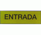 PLACA SEÑALIZACION LATONADA 180x60mm ENTRADA