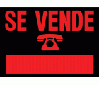 CARTEL PLASTICO SE VENDE 1000x700mm