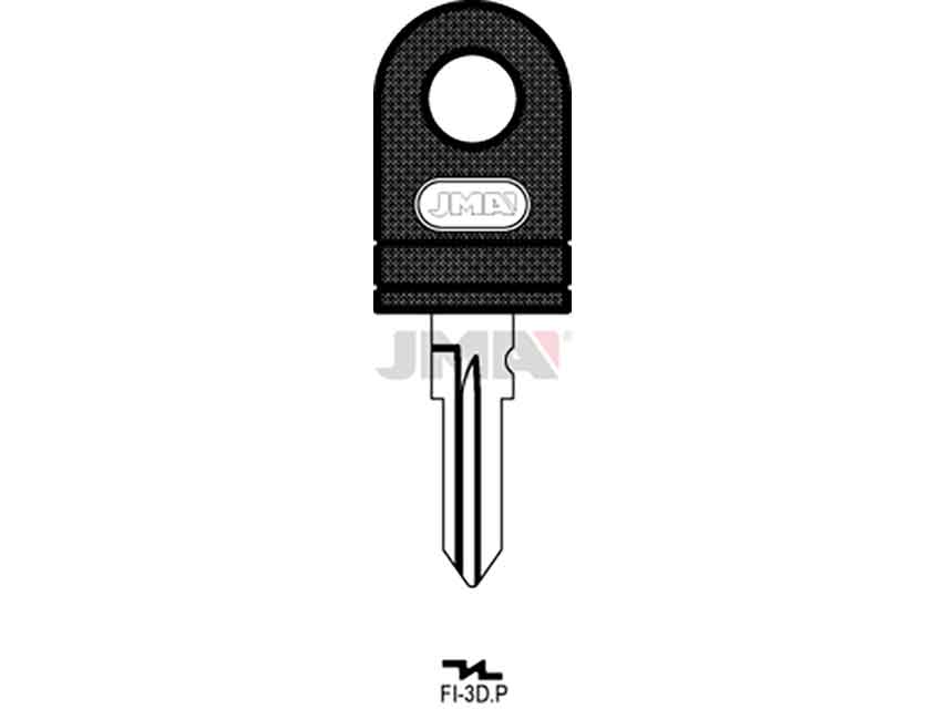 LLAVES C/PLAST. FI-3DP     NEGRA