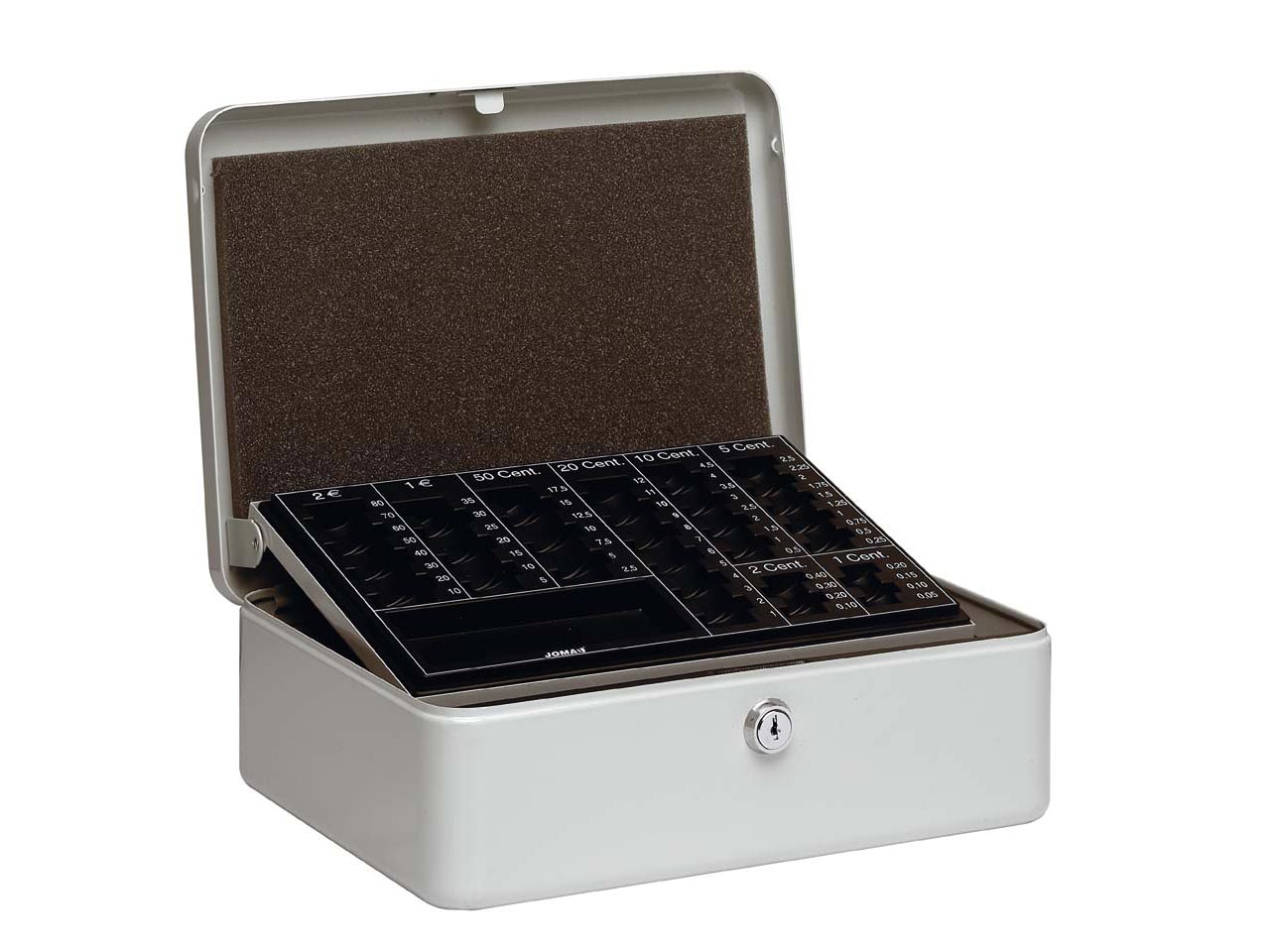 CAJA CAUDALES EURO CON BANDEJA MONEDERO