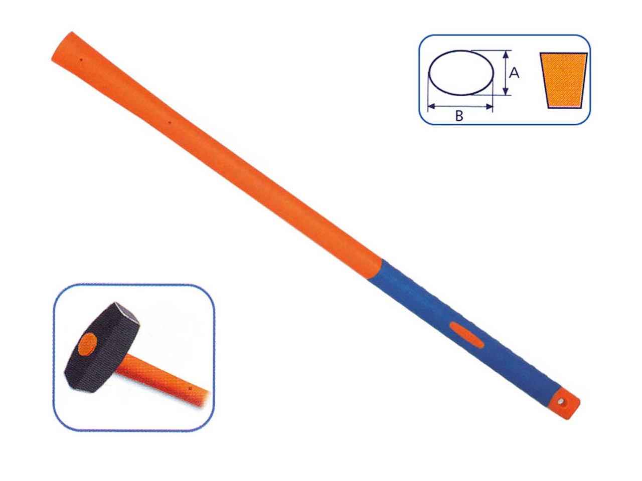 MANGO FIBRA MAZA OVAL