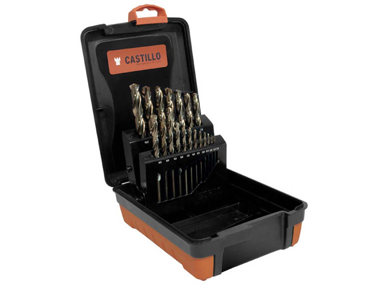 ESTUCHE 19 BROCAS TIVOLY METAL COBALTO DIN-338 HSS