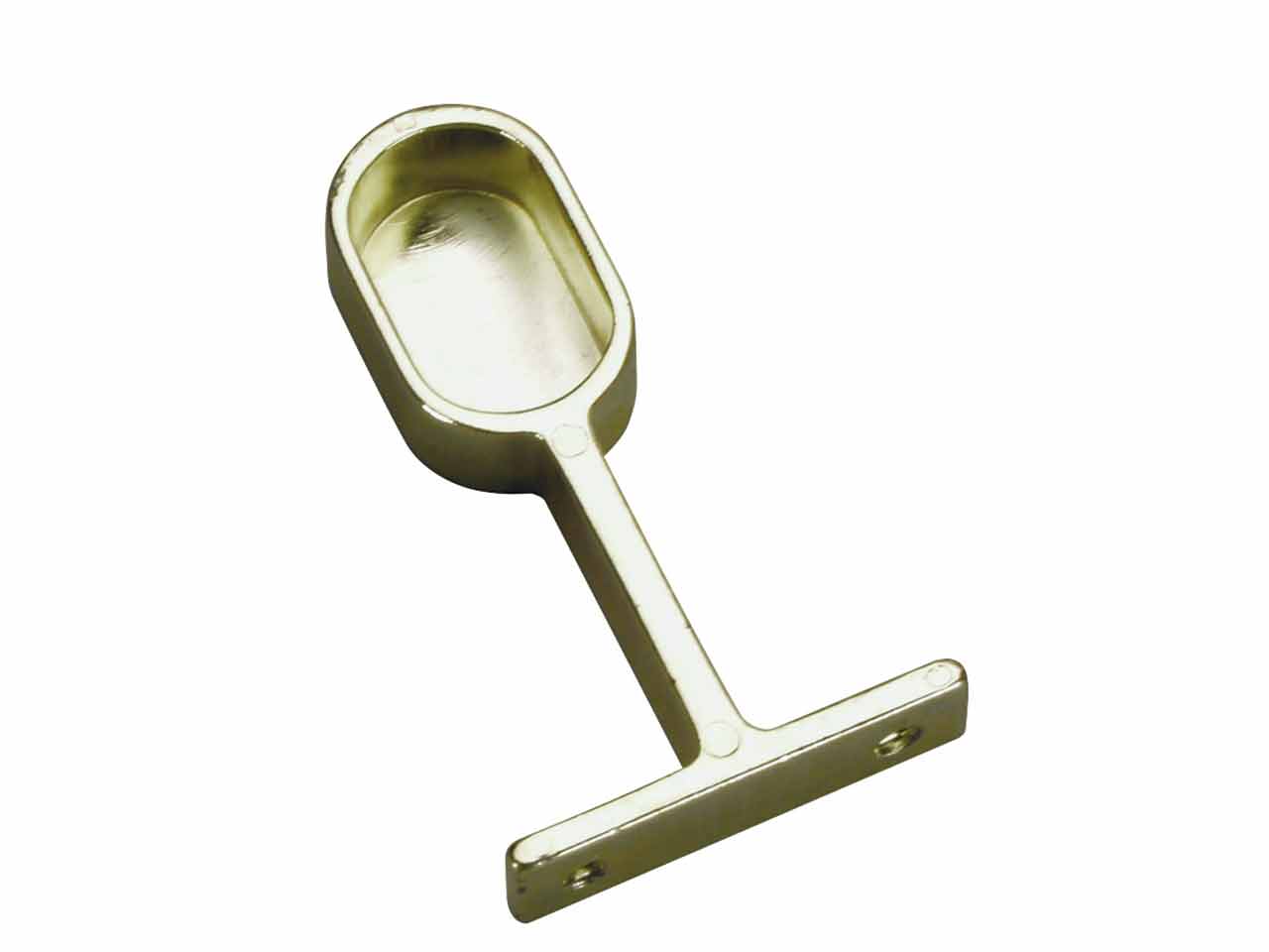 SOPORTE TUBO OVAL LATERAL LATONADO