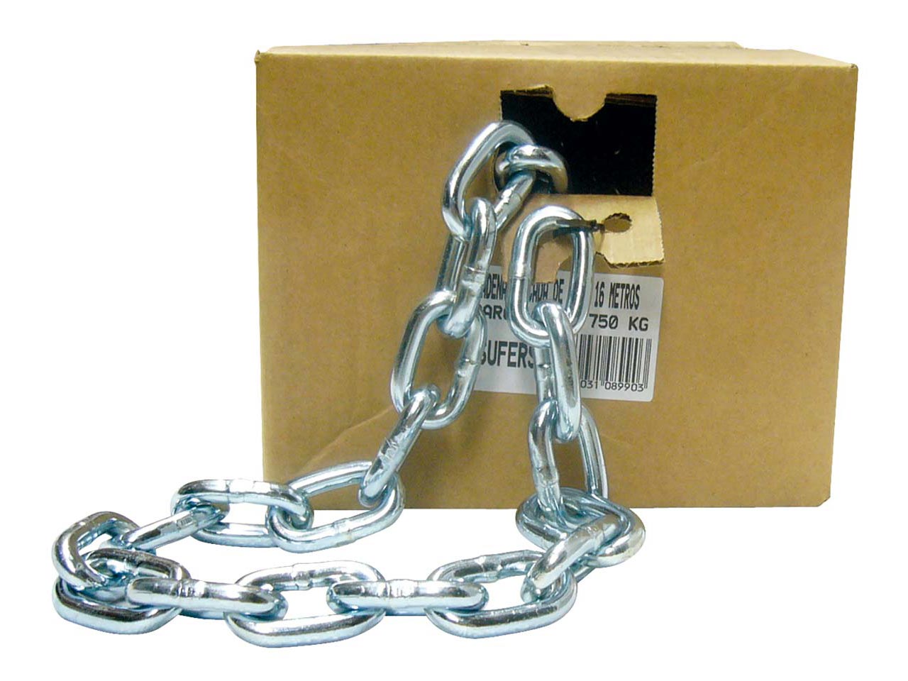 CADENA ACERO CINCADO TAKEN EN CAJA EXPOSITORA