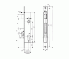 CERRADURA EMBUTIR SEGURIDAD METAL 2240 20mm NIQUELADO