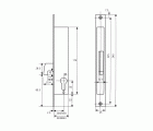 CERRADURA EMBUTIR SEGURIDAD METAL 2241 20mm NIQUELADO