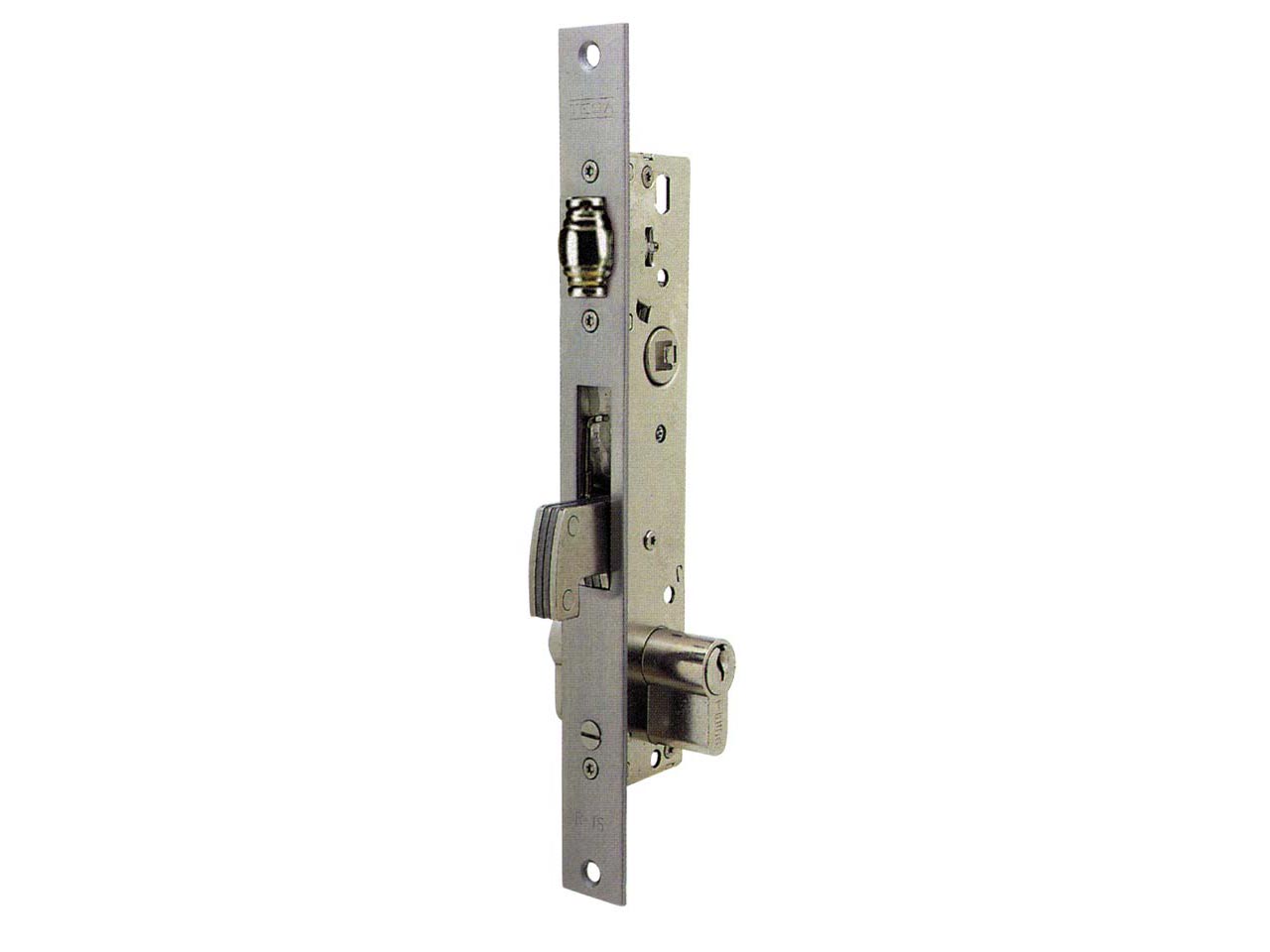 CERRADURA EMBUTIR SEGURIDAD METAL 2246 NIQUELADO