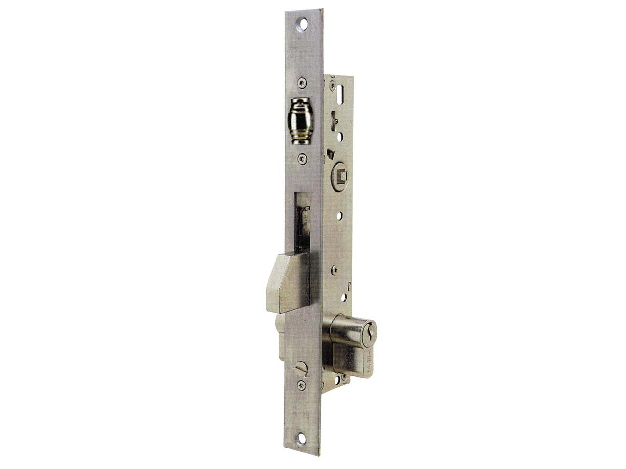 CERRADURA EMBUTIR SEGURIDAD METAL 2216 NIQUELADO