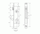 CERRADURA EMBUTIR SEGURIDAD METAL 2216 20mm NIQUELADO