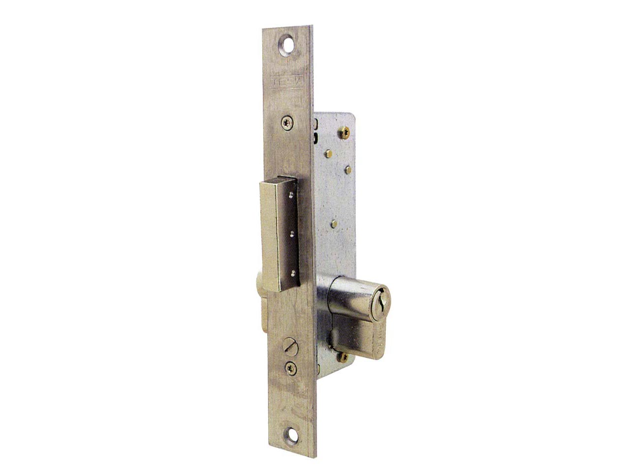 CERRADURA EMBUTIR SEGURIDAD METAL 2211 INOXIDABLE