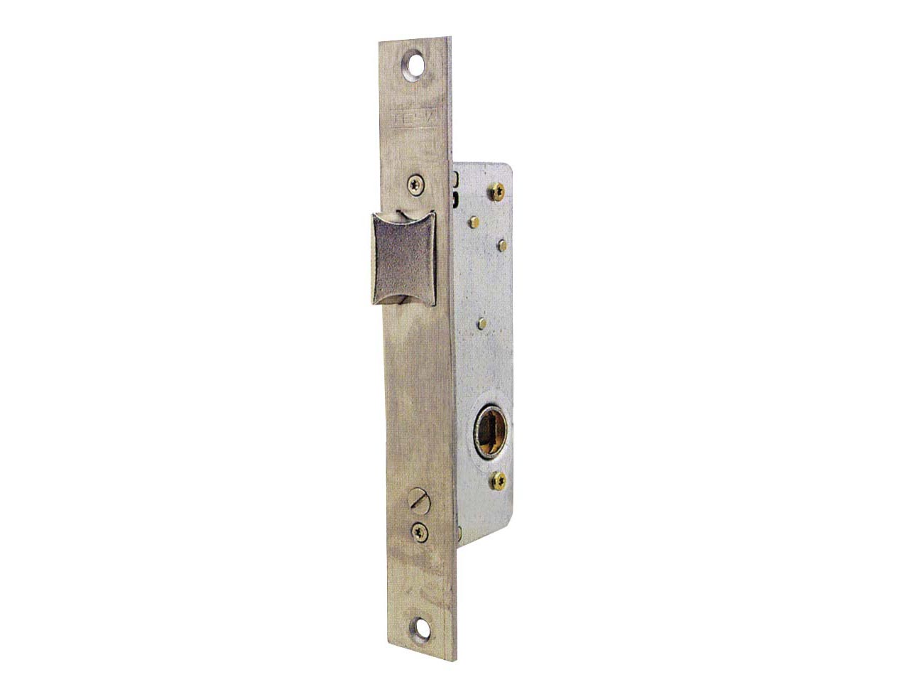 CERRADURA EMBUTIR SEGURIDAD METAL 2215 INOXIDABLE