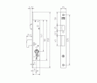 CERRADURA MCM EMBUTIR SEGURIDAD METAL 1451 18mm INOXIDABLE