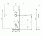 CERRADURA MCM PUERTAS ENROLLABLES / BASCULANTES 1511MH