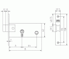 CERRADURA MCM EMBUTIR SEGURIDAD METAL 1560 60mm INOXIDABLE