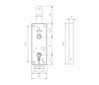 CERRADURA MCM PUERTAS ENROLLABLES / BASCULANTES 1511MV