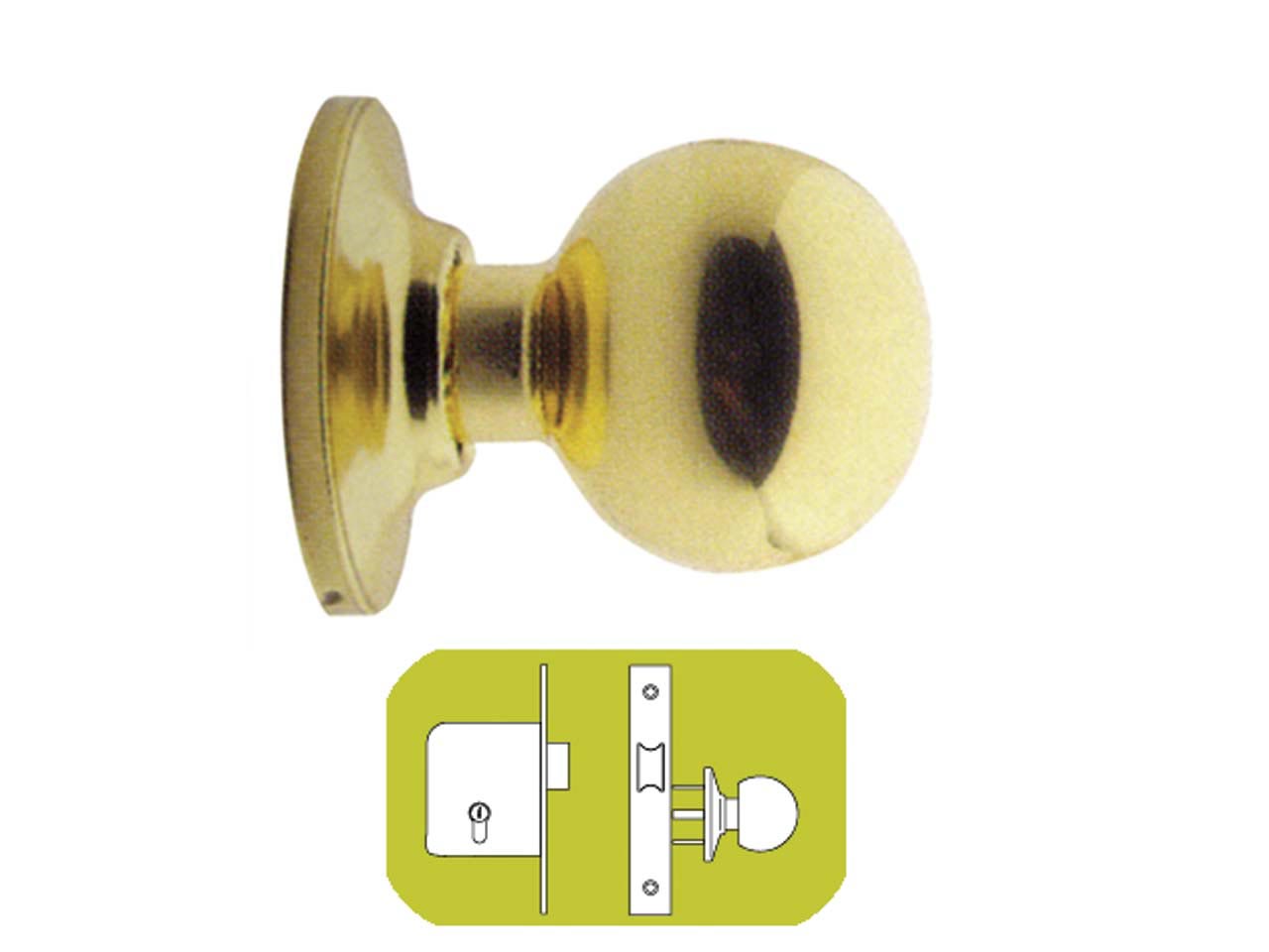 CERRADURA POMO ENTRADA TESA 3920 50