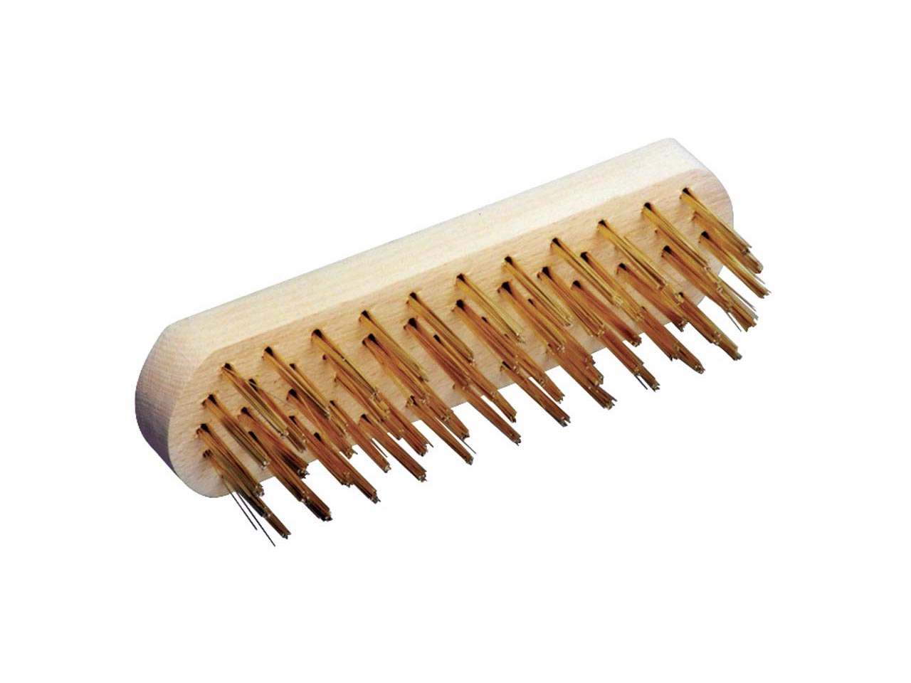 CEPILLO MANO ACERO LATONADO 5 HILERAS PUA REDONDA