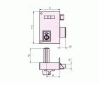 CERRADURA SOBREPONER CVL CILINDRO EUROPERFIL 56A 60 DERECHA