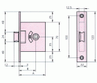 CERRADURA EMBUTIR CVL MADERA 249B60
