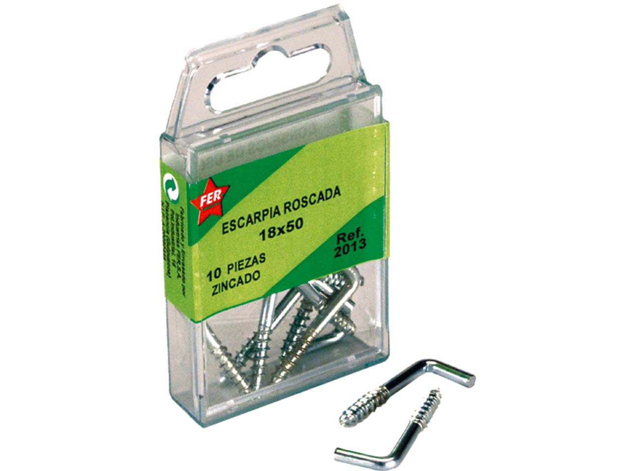 ESTUCHE ESCARPIA ROSCADA ACERO CINCADO