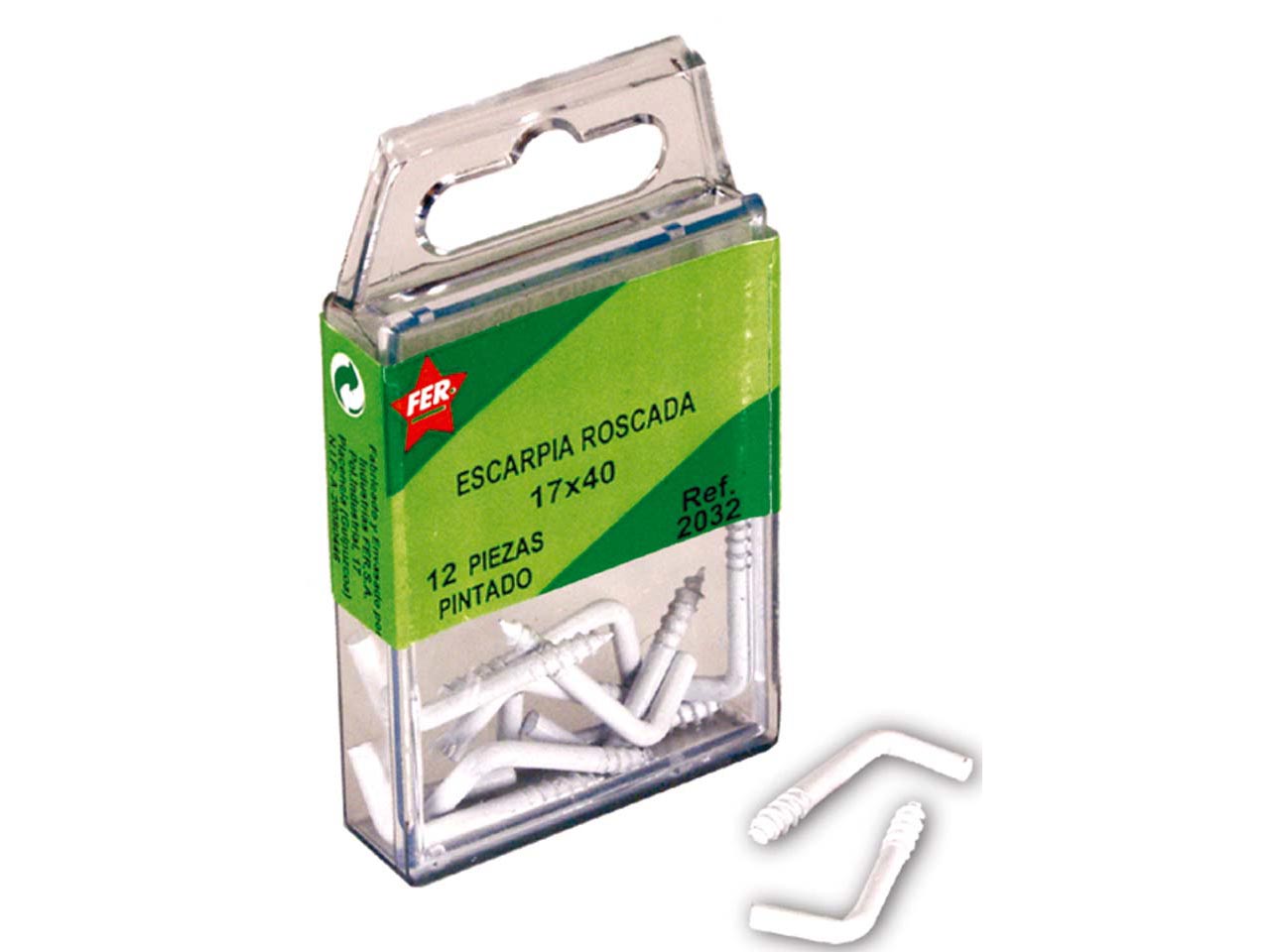 ESTUCHE ESCARPIA ROSCADA ACERO PINTADO