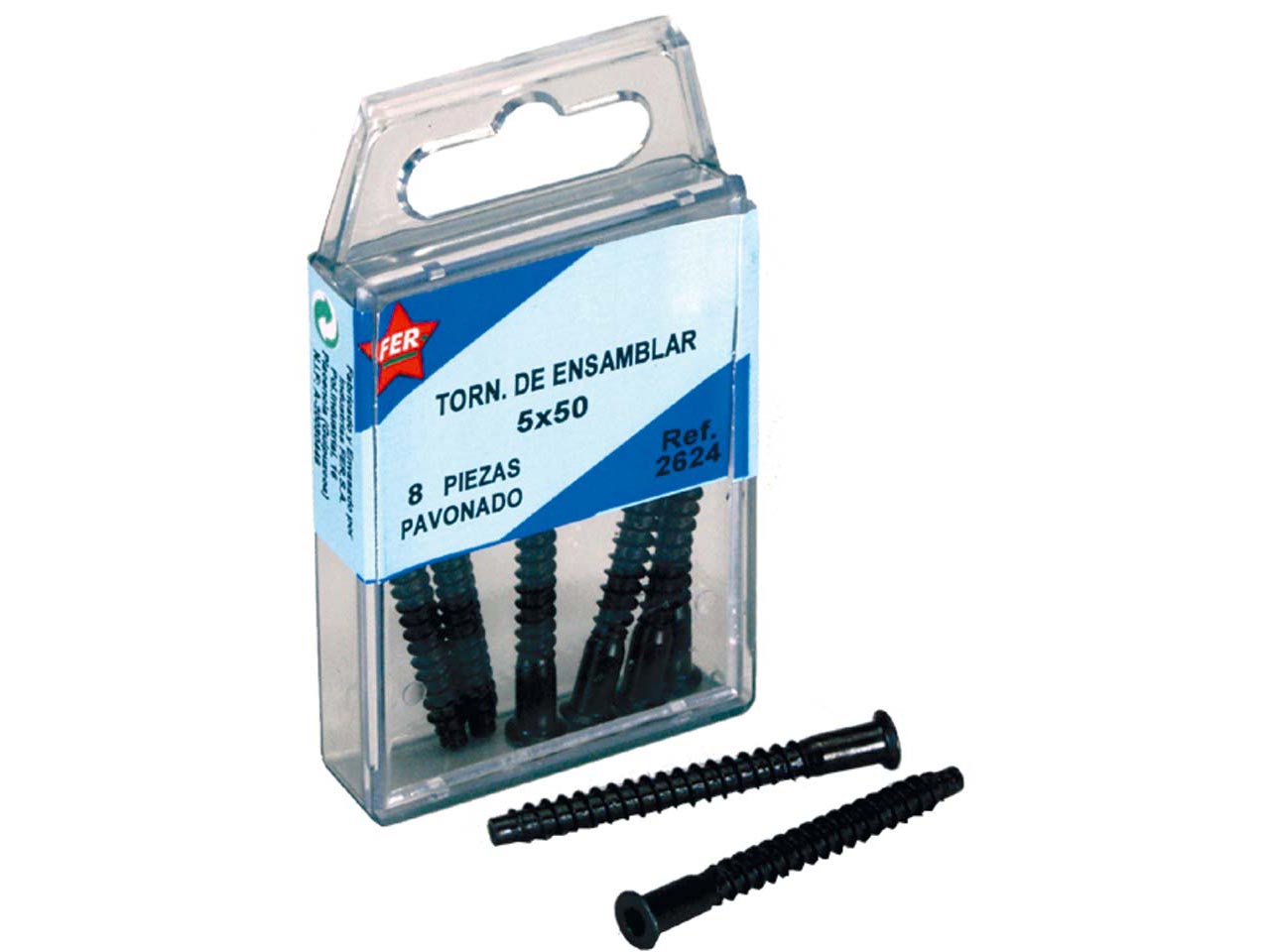 ESTUCHE TORNILLO ENSAMBLAR PAVONADO