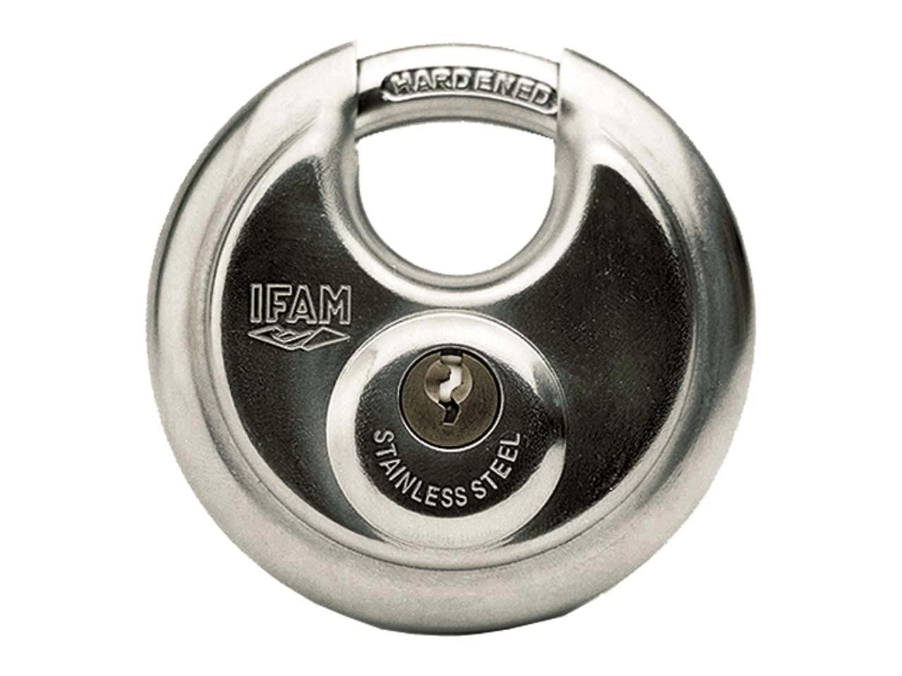 CANDADO CIRCULAR ACERO INOXIDABLE 70mm