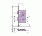 CERRADURA EMBUTIR PICAPORTE AZBE - YALE MADERA MODELO 651 45x70 HL