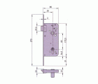 CERRADURA EMBUTIR AZBE - YALE MADERA MODELO 805E 50x80 HL