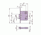 CERRADURA EMBUTIR PICAPORTE AZBE - YALE MADERA MODELO 510 50x67 HL
