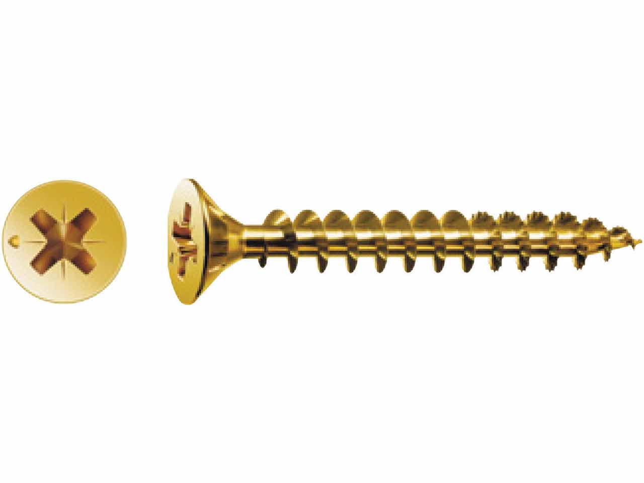 TIRAFONDO UNIVERSAL CABEZA PLANA ROSCA COMPLETA SPAX POZIDRIV