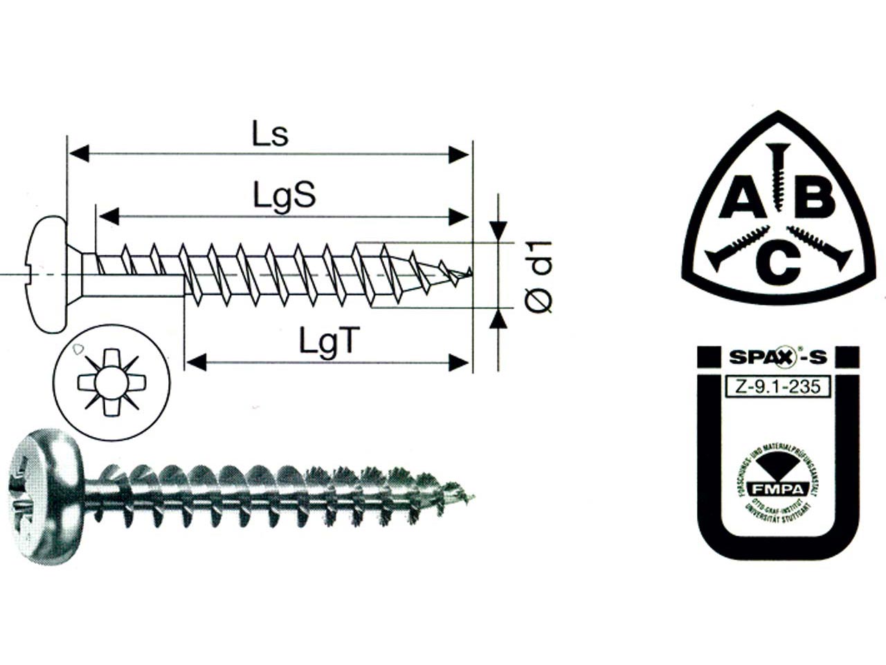 TIRAFONDO CABEZA REDONDA ROSCA COMPLETA SPAX POZIDRIV