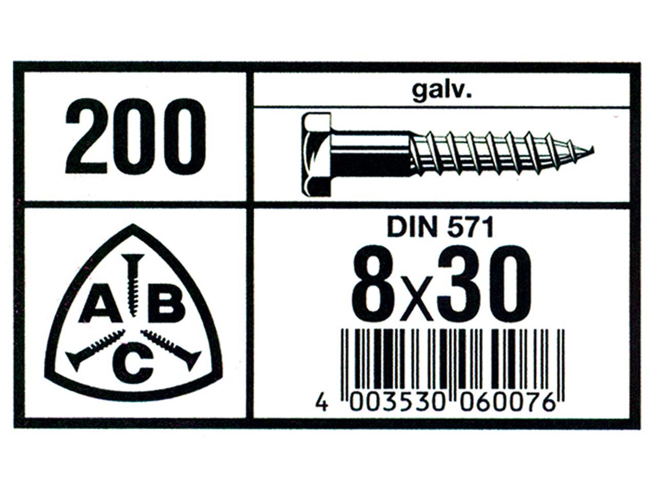 TORNILLO SPAX DIN 571 CABEZA PLANA HEXAGONAL