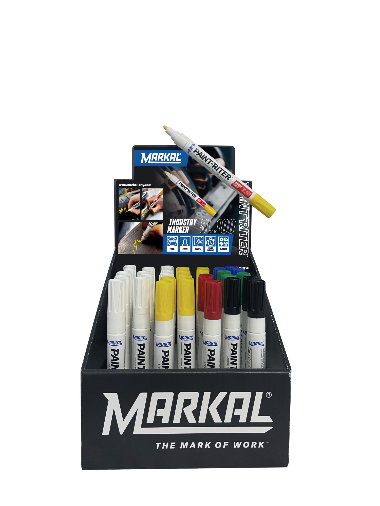 PAINT-RITER SL100 EXPOSITOR 32 MARCADORES