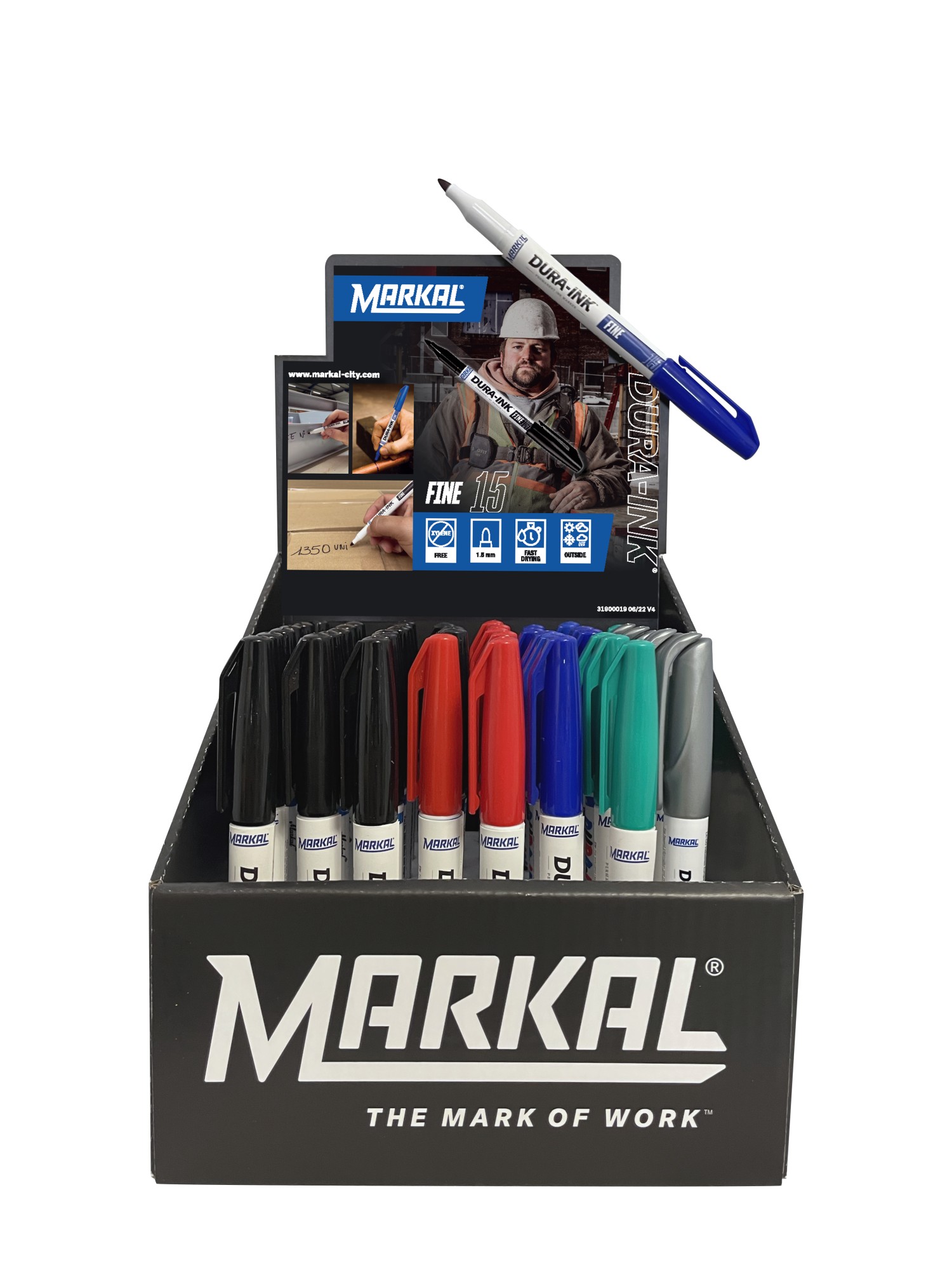 DURA-INK FINE 15 EXPOSITOR 44 MARCADORES