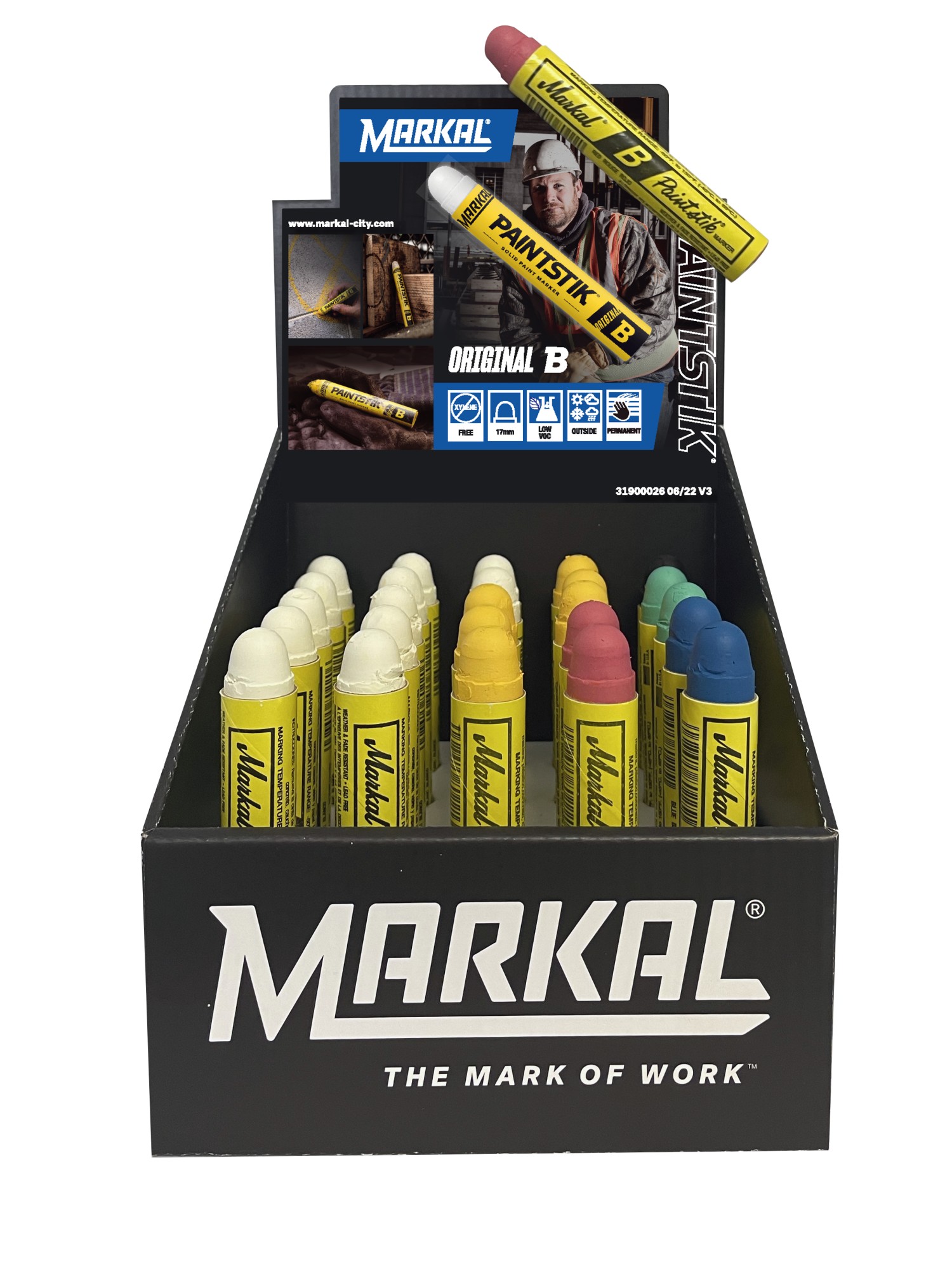 PAINTSTIK ORIGINAL B EXPOSITOR 25 MARCADORES