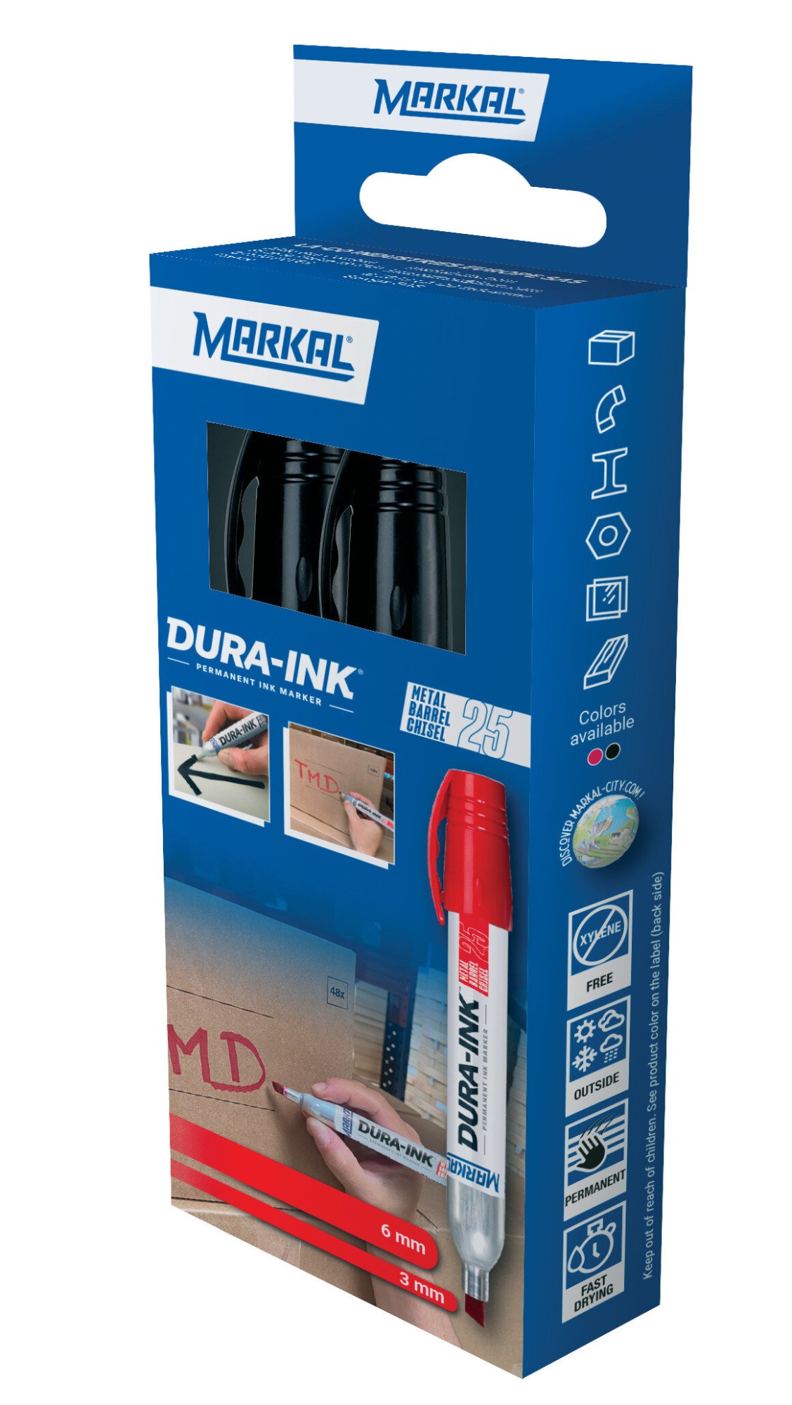 DURA-INK 25 RETAIL PACK (2 NEGRO)