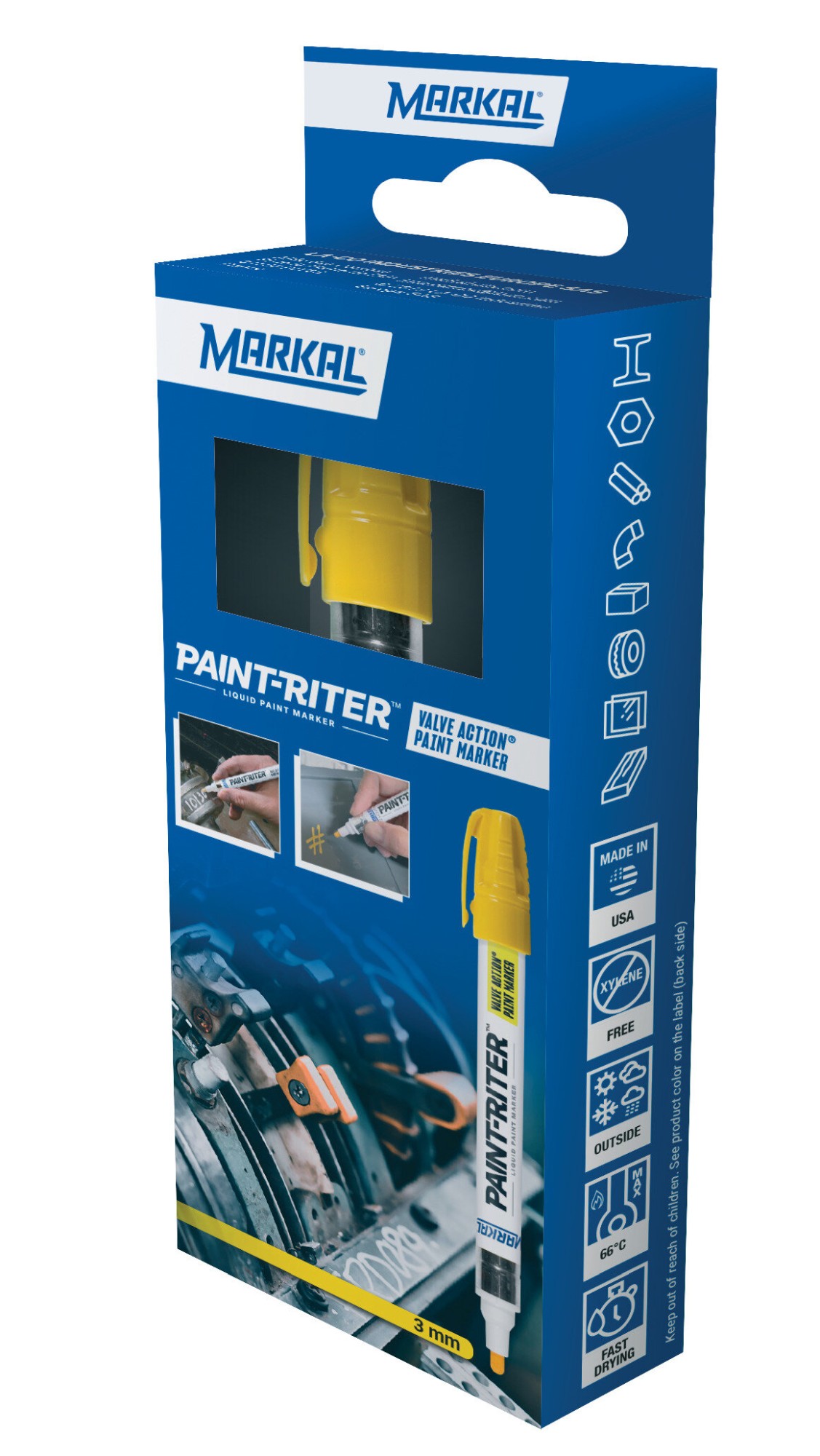 PAINT-RITER VALVE ACTION RETAIL PACK (1 AMARIILLO)
