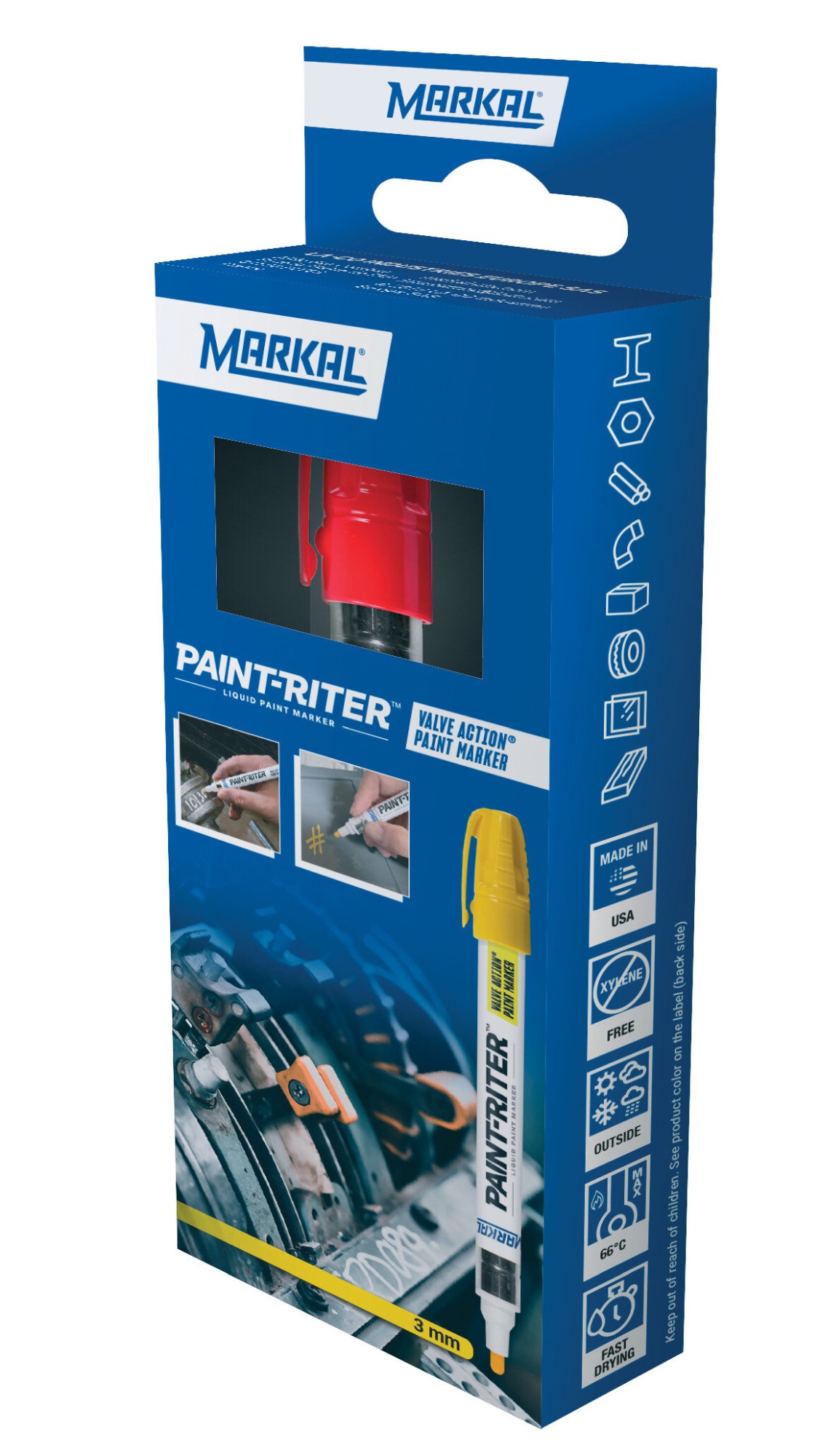 PAINT-RITER VALVE ACTION RETAIL PACK (1 ROJO)